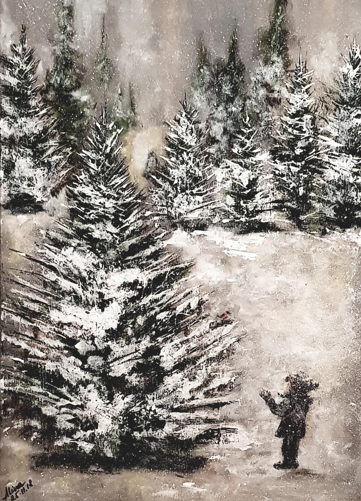 ArteDiAlina.com painting: Joy of wondering